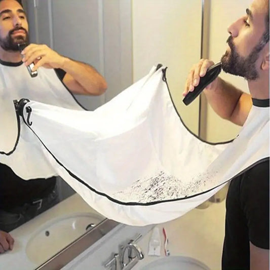 Lowkey Clean™ Beard Shave Apron Bib and Organizer for Men