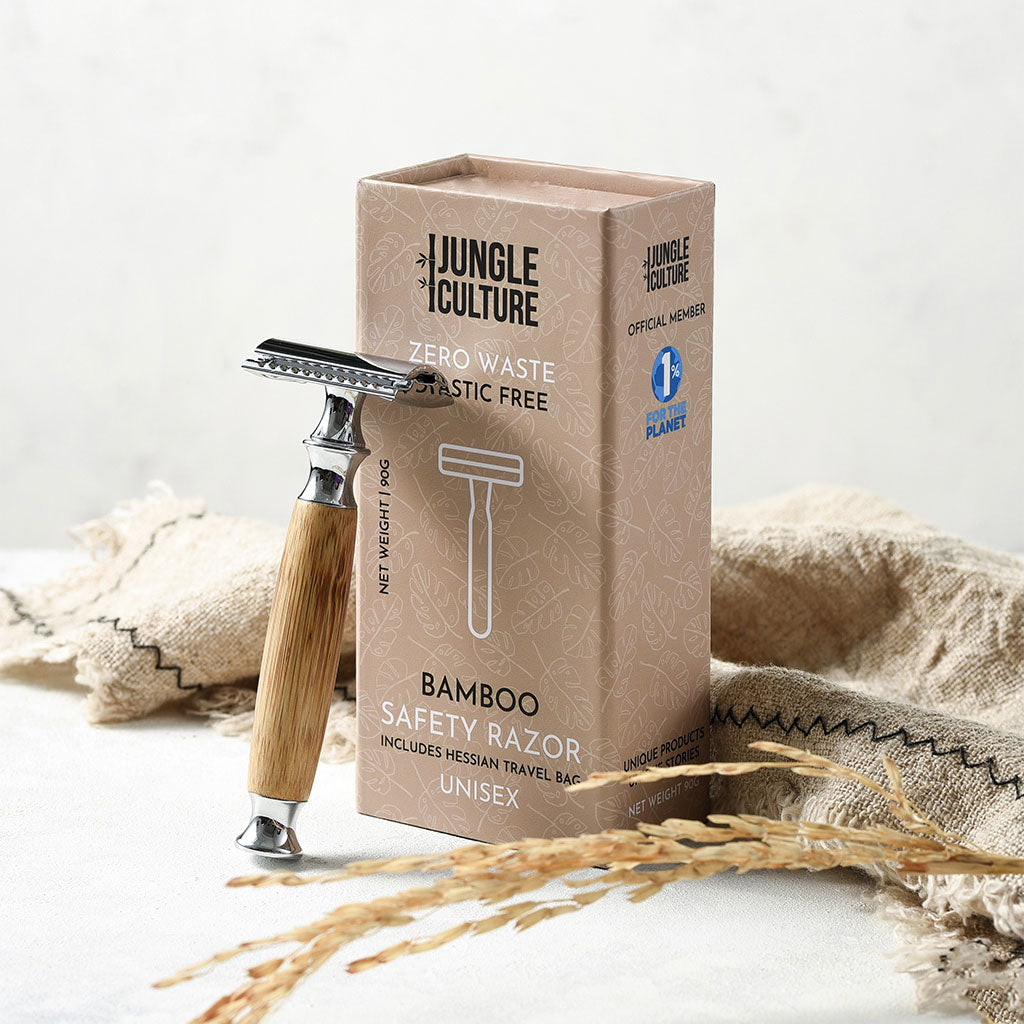 Lowkey Clean™ Bamboo Safety Razor – Reusable Bamboo Razor-1