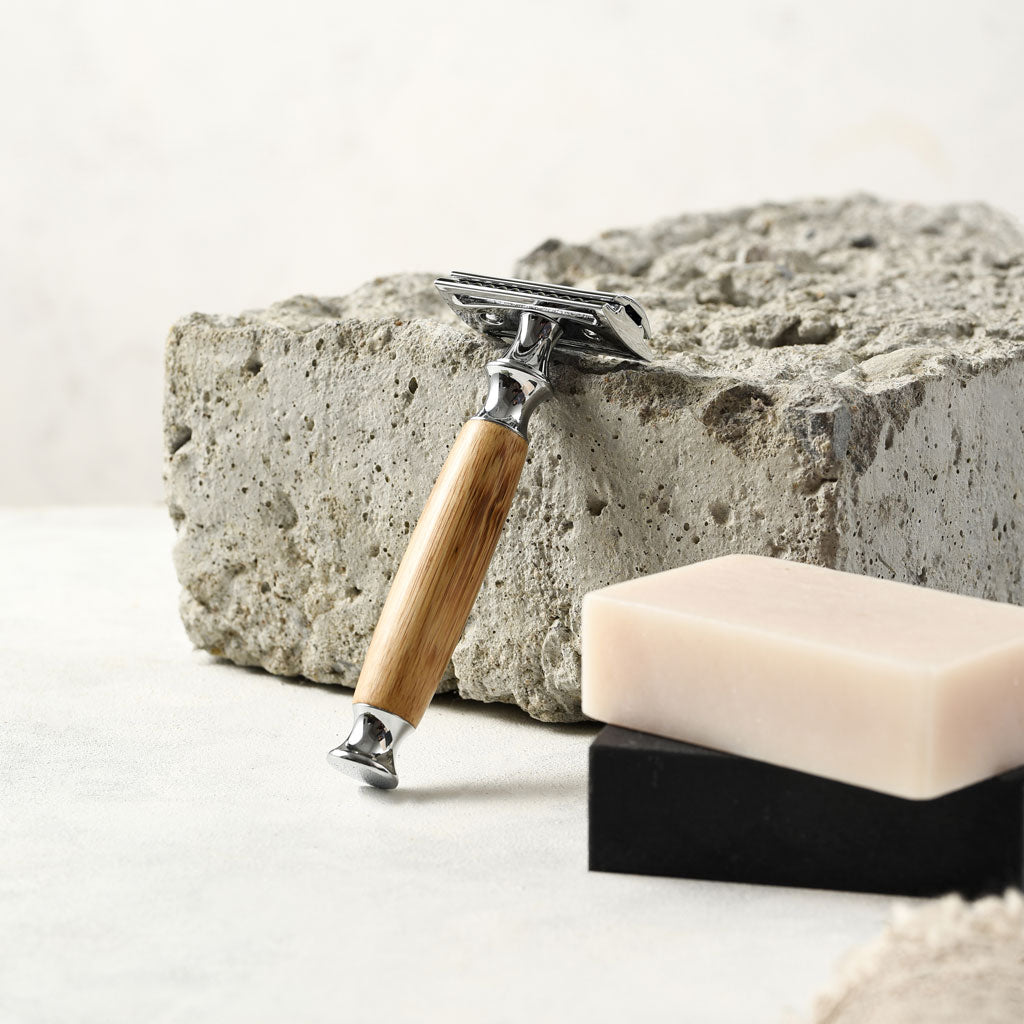 Lowkey Clean™ Bamboo Safety Razor – Reusable Bamboo Razor-9
