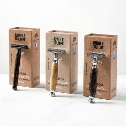 Lowkey Clean™ Bamboo Safety Razor – Reusable Bamboo Razor-0