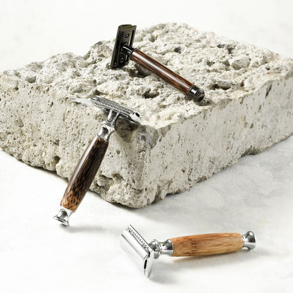 Lowkey Clean™ Bamboo Safety Razor – Reusable Bamboo Razor-2