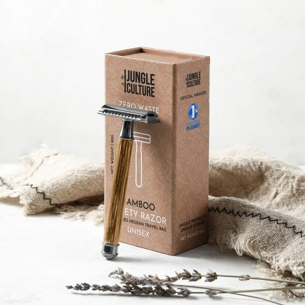 Lowkey Clean™ Bamboo Safety Razor – Reusable Bamboo Razor-5