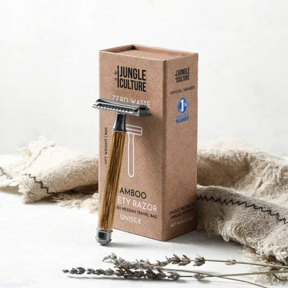 Lowkey Clean™ Bamboo Safety Razor – Reusable Bamboo Razor-5